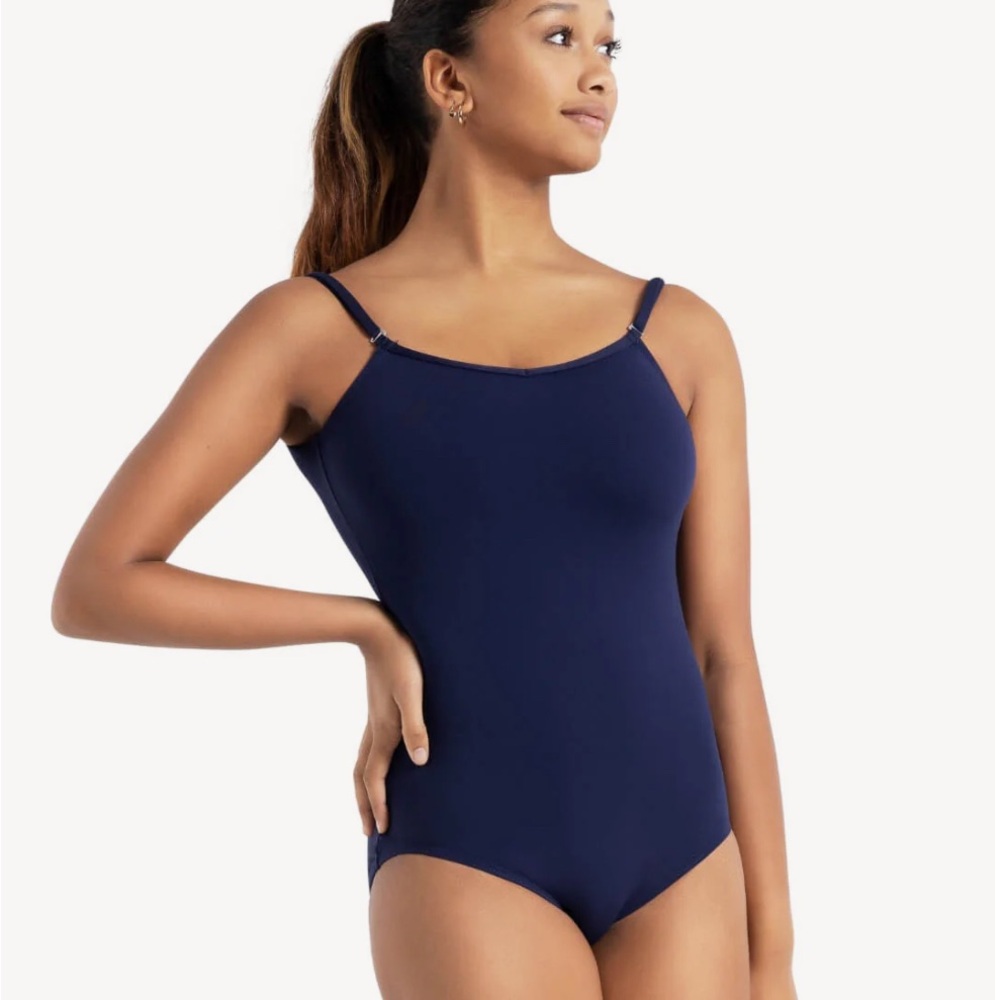 Capezio TEAM BASICS CAMISOLE LEOTARD W/ ADJUSTABLE STRAPS - Navy - Multiple Size